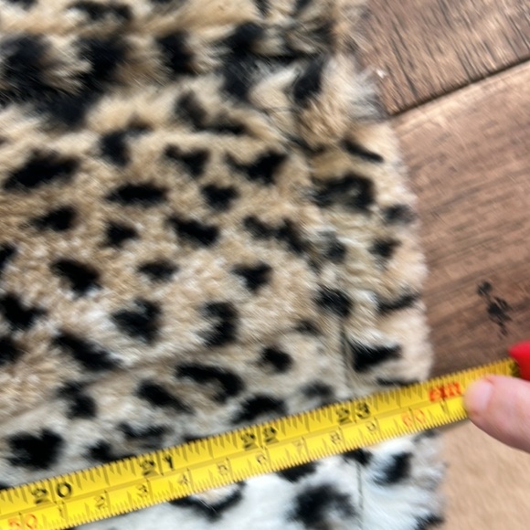 Vintage Cobblestone Canyon Faux Fur Leopard Cheetah Print Vest Size M - Picture 9 of 9